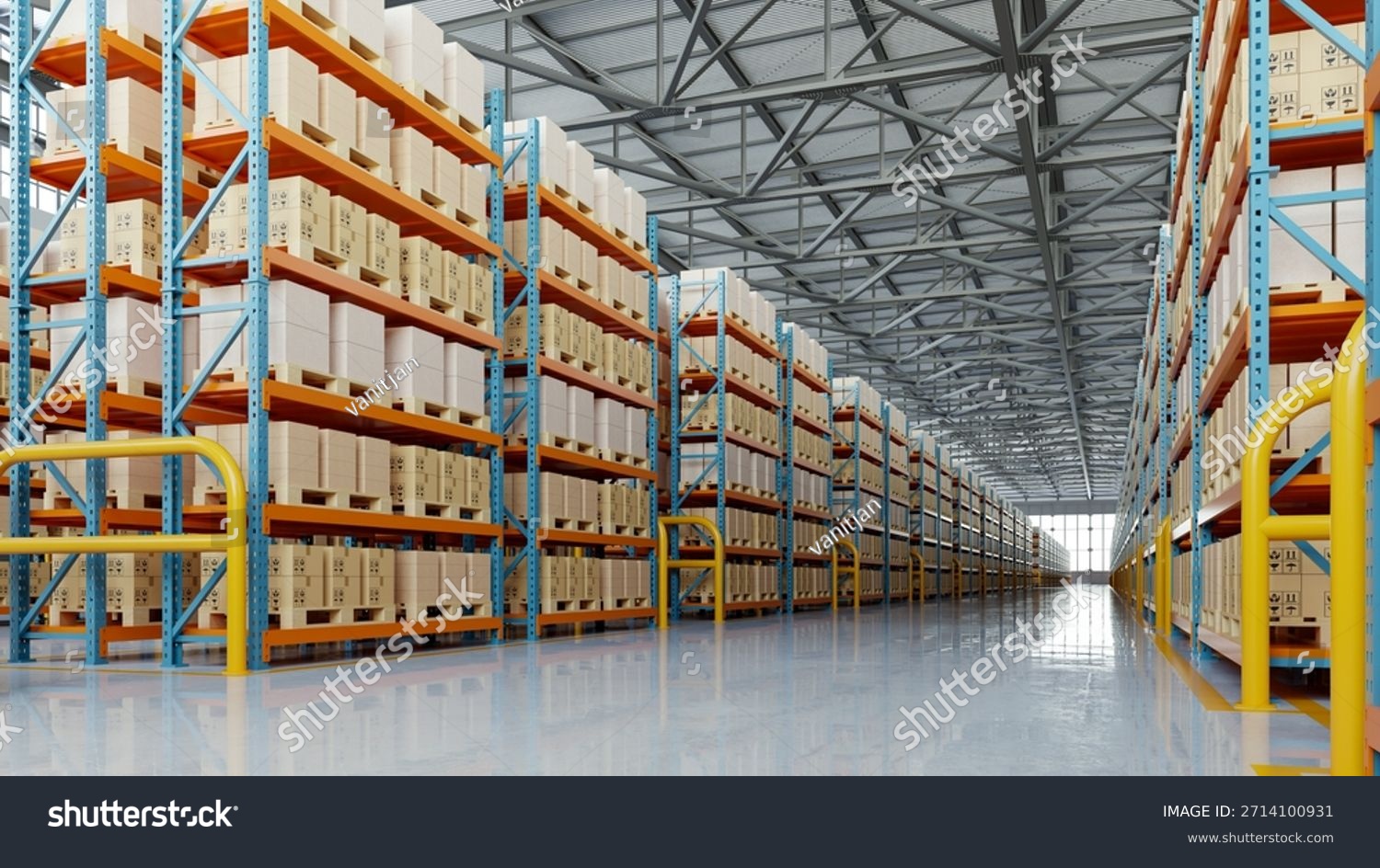 Heat treated pallets warehouse